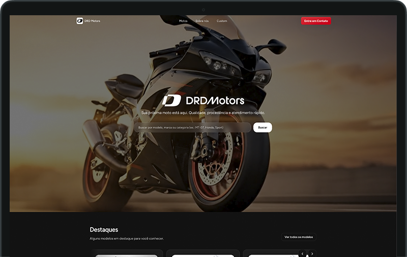 Site de Vendas para Motos