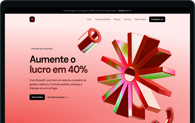PizzazzZ Lading Page