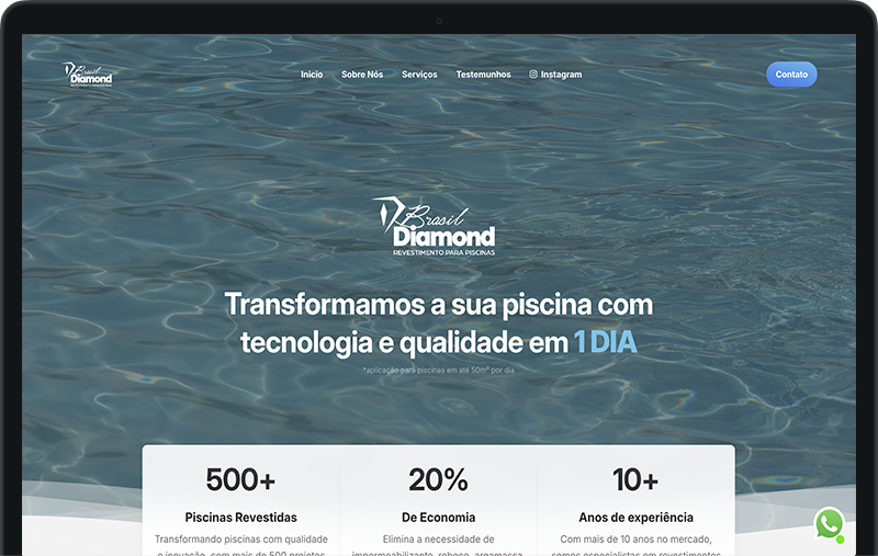 Diamond Landing Page
